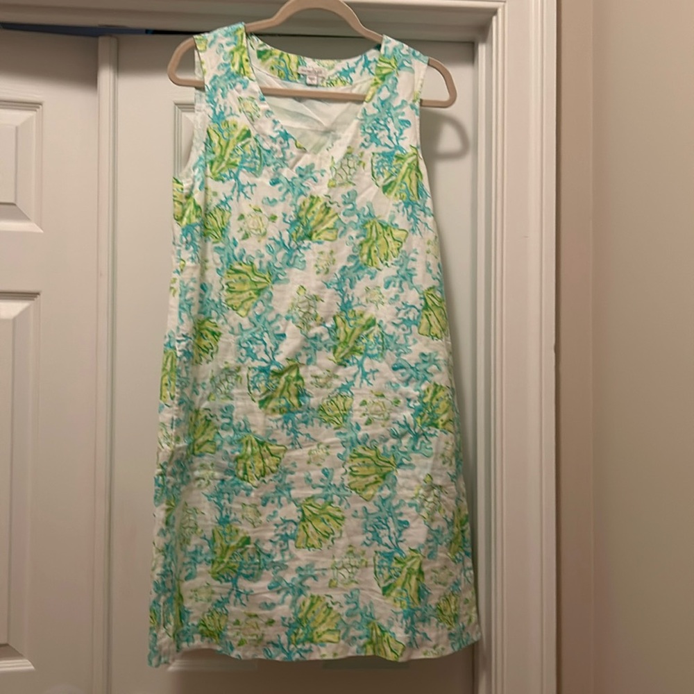 Lined linen dress
